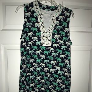 Crown and Ivy Elephant Print Dress